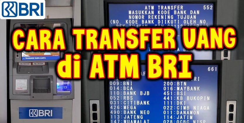 Cara Transfer Uang Lewat ATM BRI ke Bank Lain