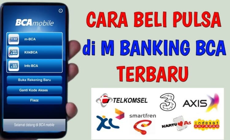 cara beli pulsa di mobile banking bca
